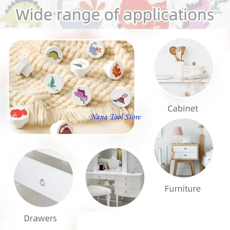 31GJ Animal Pattern Round Wooden Drawer Pull Drawer Cabinet Handle Durable
31GJ Animal Pattern Round Wooden Drawer Pull Drawer Cabinet Handle Durable
