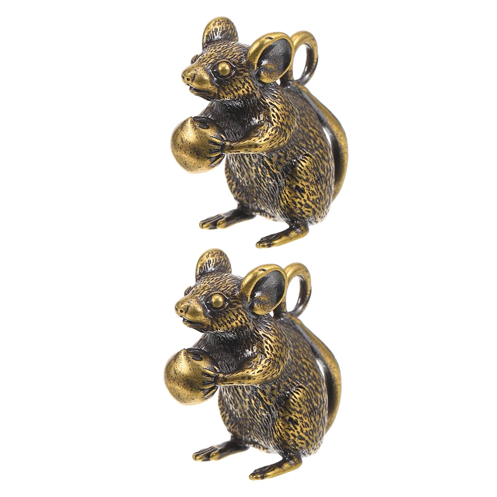 2pcs Brass Mouse Pendant Cute Rat Decor Miniature Desk Ornament Zodiac Charms Finish Office Toy
2pcs Brass Mouse Pendant Cute Rat Decor Miniature Desk Ornament Zodiac Charms Finish Office Toy