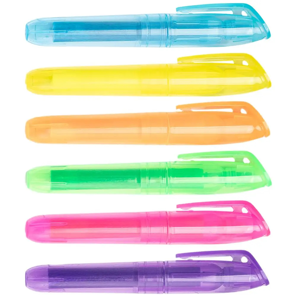 6 Pcs Colored Markers Highlighter Pen Scrapbook Household School Supply Portable Plastic Work Scrapbooking
6 Pcs Colored Markers Highlighter Pen Scrapbook Household School Supply Portable Plastic Work Scrapbooking
