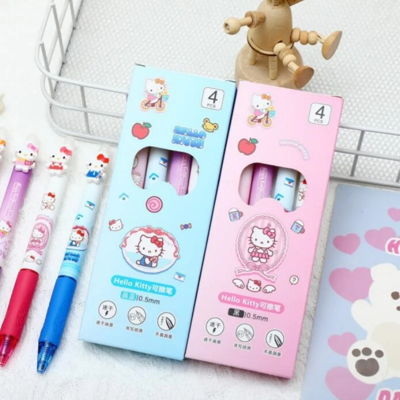 40 шт./лот, милые гелевые ручки Kawaii Sanrio Kitty, стираемые, 0,5 мм, синие/черные чернила, нейтральные ручки для офиса и школы, канцелярские принадлежности
40 шт./лот, милые гелевые ручки Kawaii Sanrio Kitty, стираемые, 0,5 мм, синие/черные чернила, нейтральные ручки для офиса и школы, канцелярские принадлежности