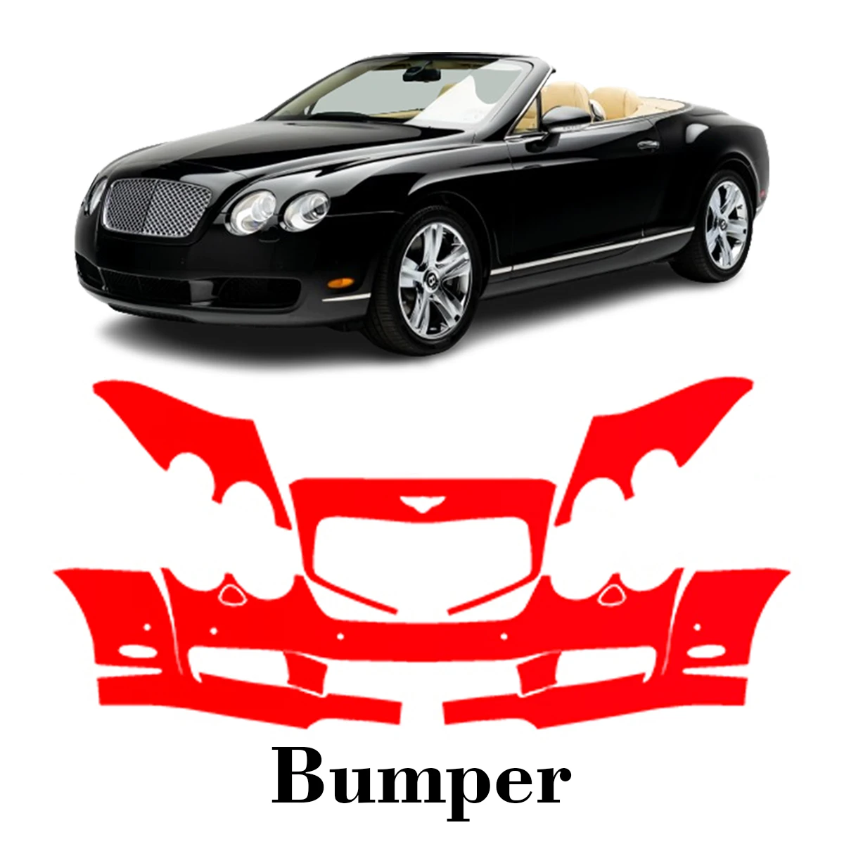 Car Precut Paint Protection Film Front Bumper Anti-scratch Exterior TPU PPF For Bentley Continental GT 06-2008
Car Precut Paint Protection Film Front Bumper Anti-scratch Exterior TPU PPF For Bentley Continental GT 06-2008