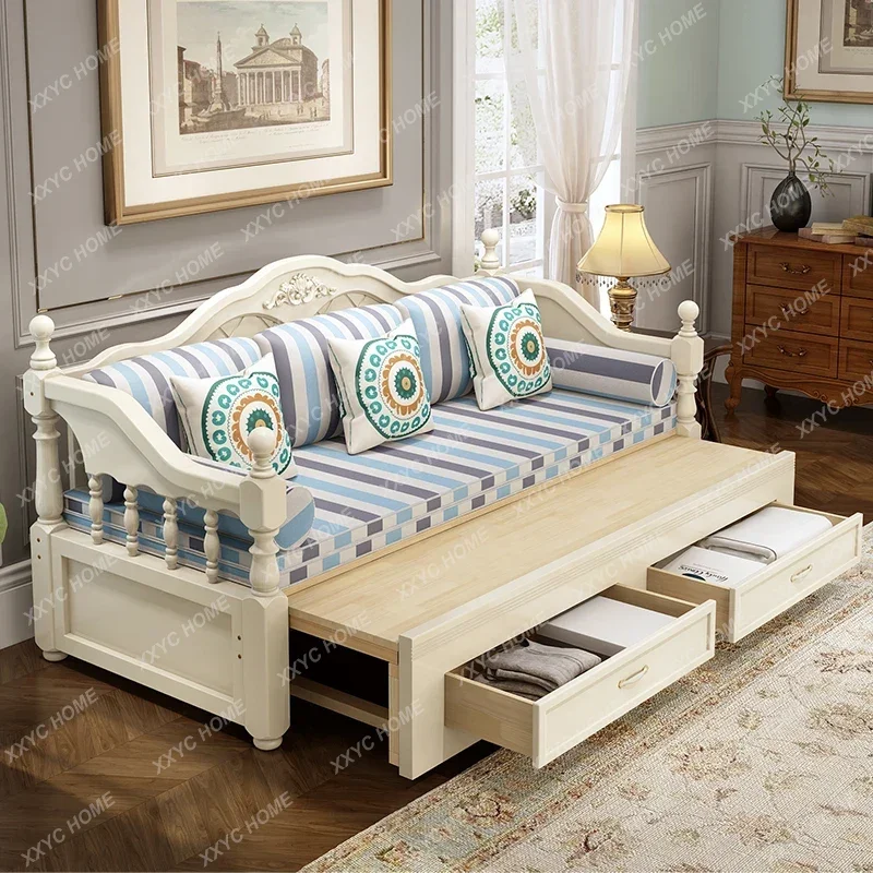 LFolding sofa bed Solid wood living room Simple multi-functional double sitting and sleeping dual-purpose removable and washa
LFolding sofa bed Solid wood living room Simple multi-functional double sitting and sleeping dual-purpose removable and washa