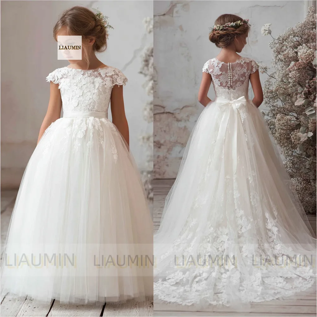 New Flower Girl Dresses Tulle Applique Cap Sleeve For Wedding Princess First Communion Gown Pageant Skirt Customized W1.1.103
New Flower Girl Dresses Tulle Applique Cap Sleeve For Wedding Princess First Communion Gown Pageant Skirt Customized W1.1.103