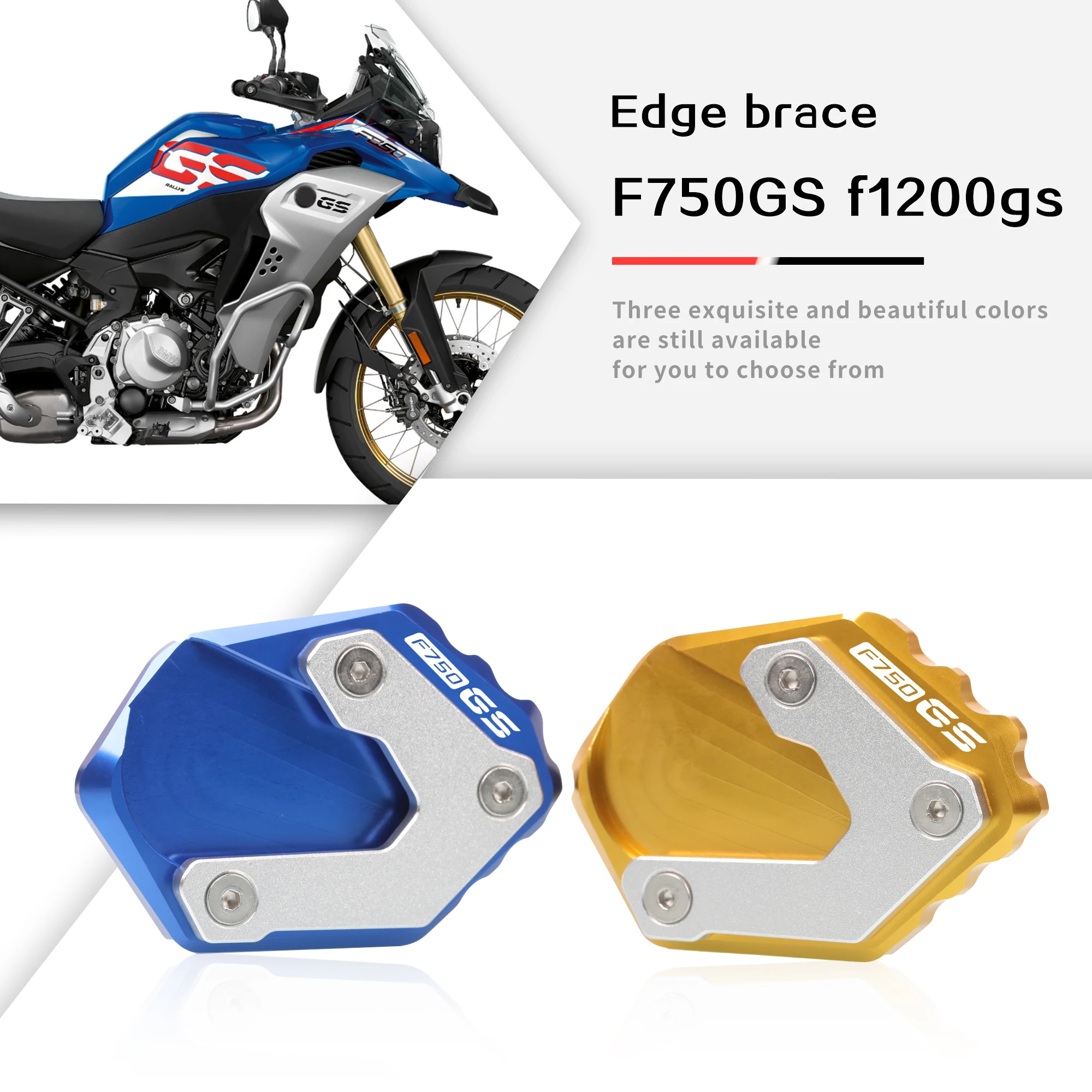 For BMW F750GS 2018-2024 R1200GS New CNC Kickstand Side Stand Extension Foot Pad Support Motorcycle F750GS R1200GS Accessories
For BMW F750GS 2018-2024 R1200GS New CNC Kickstand Side Stand Extension Foot Pad Support Motorcycle F750GS R1200GS Accessories