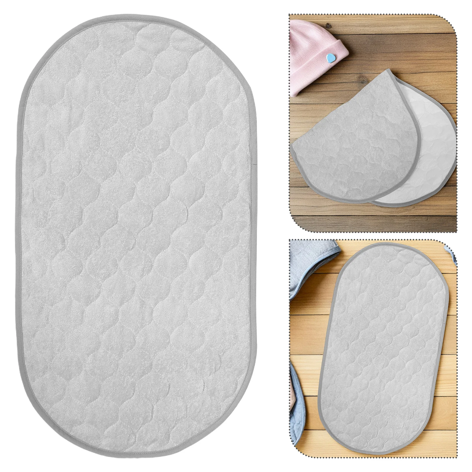 2pcs Reusable Baby Diaper Changing Pad Liners Waterproof Washable Portable Travel Mat For Nursery On-The-Go Foldable Grey
2pcs Reusable Baby Diaper Changing Pad Liners Waterproof Washable Portable Travel Mat For Nursery On-The-Go Foldable Grey