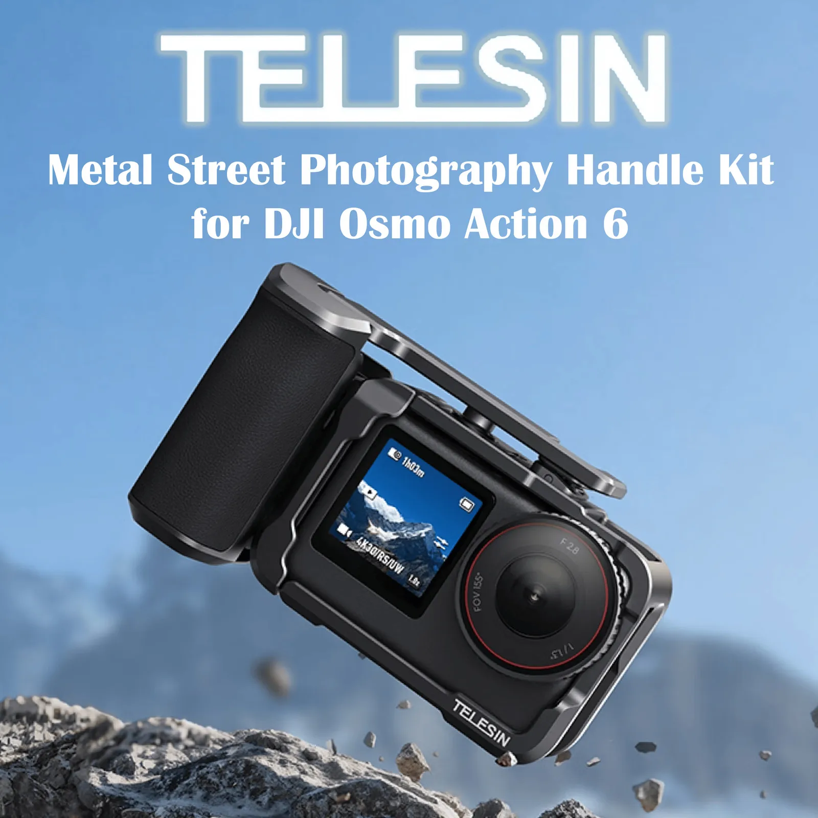 TELESIN Metal Handle Kit for DJI Osmo Action 6 – Street Photography Grip
TELESIN Metal Handle Kit for DJI Osmo Action 6 – Street Photography Grip