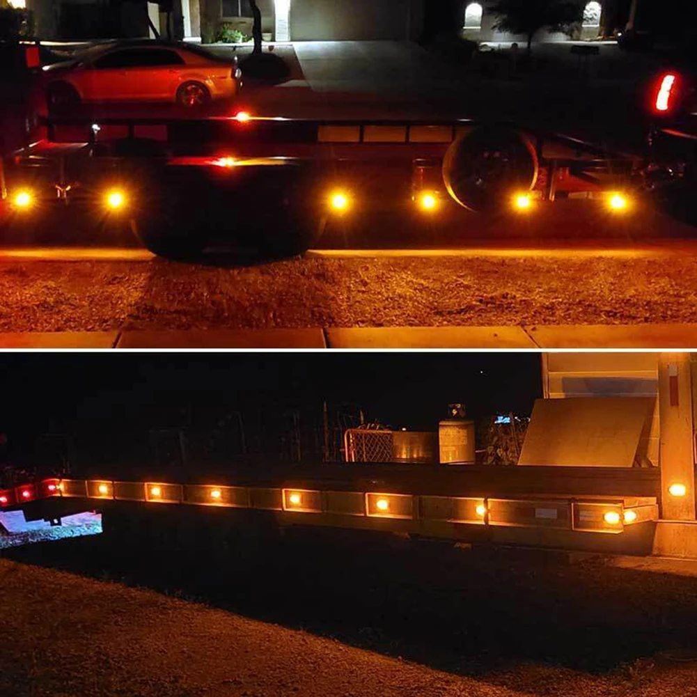 Trailer Lighting 2PCS Side Marker Lights Signal Lamp White Amber Dust Resistant IP67 Roof Lighting LED Side Marker Lights
Trailer Lighting 2PCS Side Marker Lights Signal Lamp White Amber Dust Resistant IP67 Roof Lighting LED Side Marker Lights