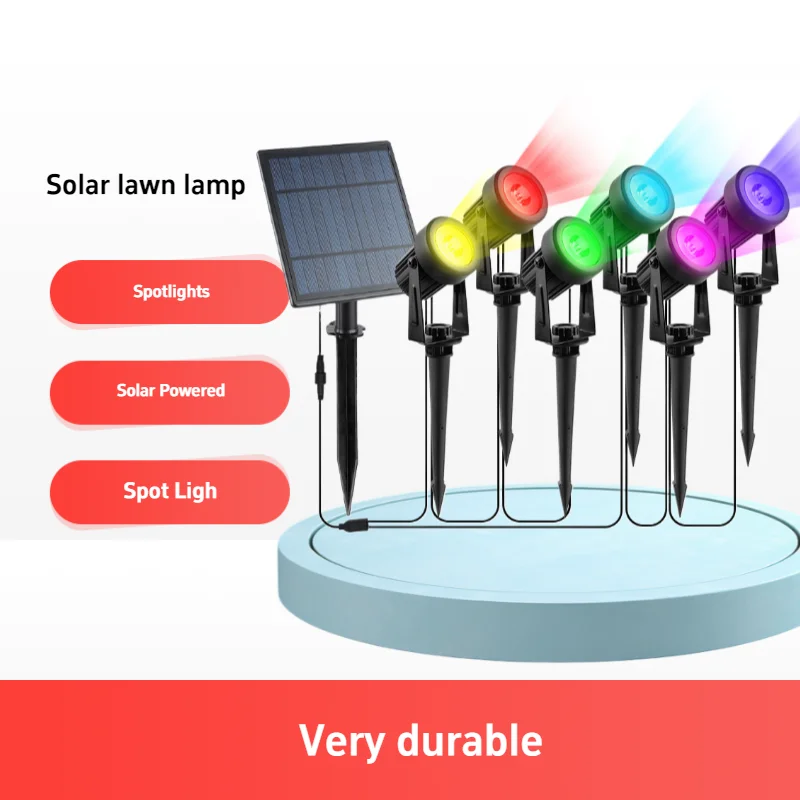 Adjustable LED Solar Spotlight Garden Powered Lamp In-Ground IP65 Waterproof Outdoor Landscape Wall Light Lighting 
Adjustable LED Solar Spotlight Garden Powered Lamp In-Ground IP65 Waterproof Outdoor Landscape Wall Light Lighting
