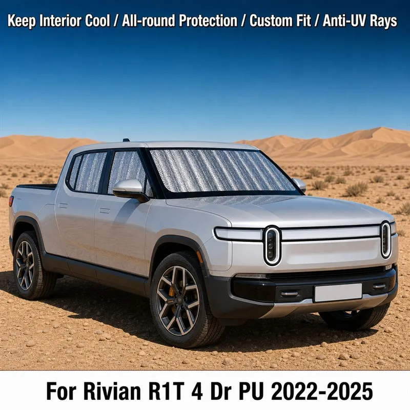 For Rivian R1T 4 Dr PU 2022-2025 Full Set Car Window Sunshades UV Block Privacy Heat Insulated Foldable Car Curtain
For Rivian R1T 4 Dr PU 2022-2025 Full Set Car Window Sunshades UV Block Privacy Heat Insulated Foldable Car Curtain