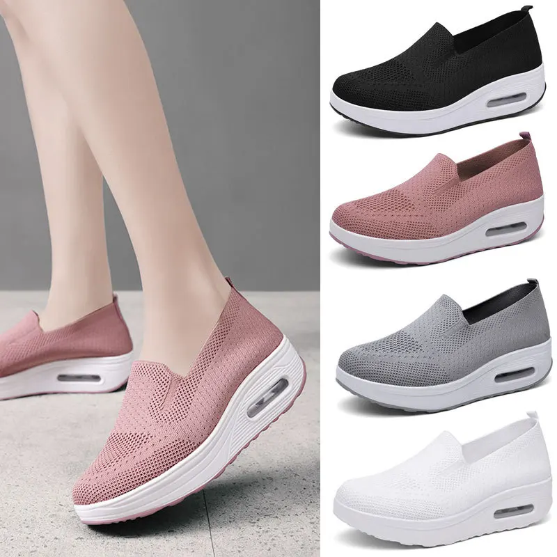 Women Casual Sneakers 2025 NEW Light Running Shoes Elastic Band Breathable Mesh Comfortable Soft Soled Walking Shoes
Women Casual Sneakers 2025 NEW Light Running Shoes Elastic Band Breathable Mesh Comfortable Soft Soled Walking Shoes
