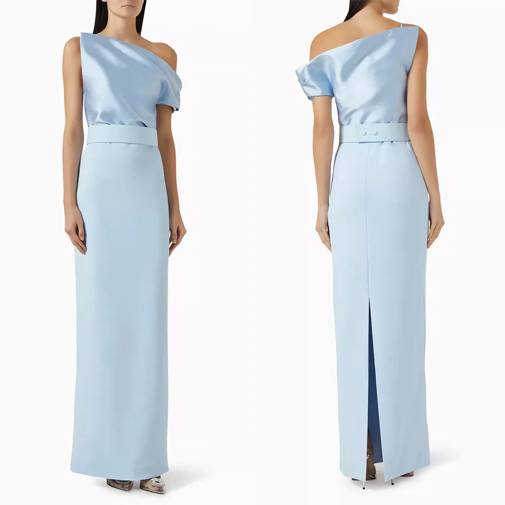 High Quality Customized Ankle Length Blue Stain Straight Sleeveless Elegant Dress Women for Wedding Party Vestidos De Fiesta
High Quality Customized Ankle Length Blue Stain Straight Sleeveless Elegant Dress Women for Wedding Party Vestidos De Fiesta