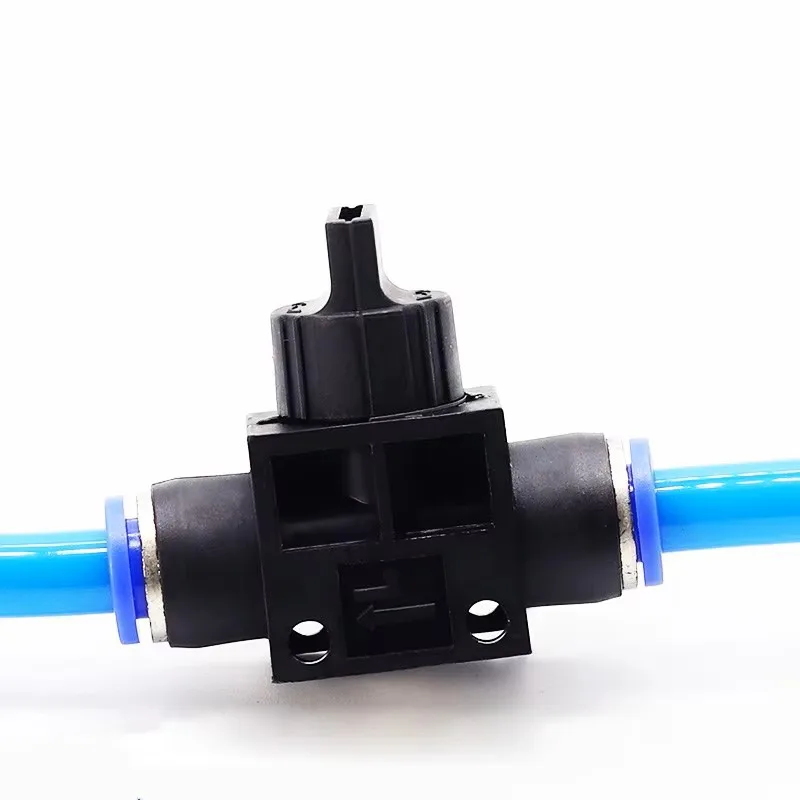 HVFF Pneumatic Fittings Hand Valve 4mm-12mm Connector Quick Push For Hose Tube Limiting Speed Control
HVFF Pneumatic Fittings Hand Valve 4mm-12mm Connector Quick Push For Hose Tube Limiting Speed Control