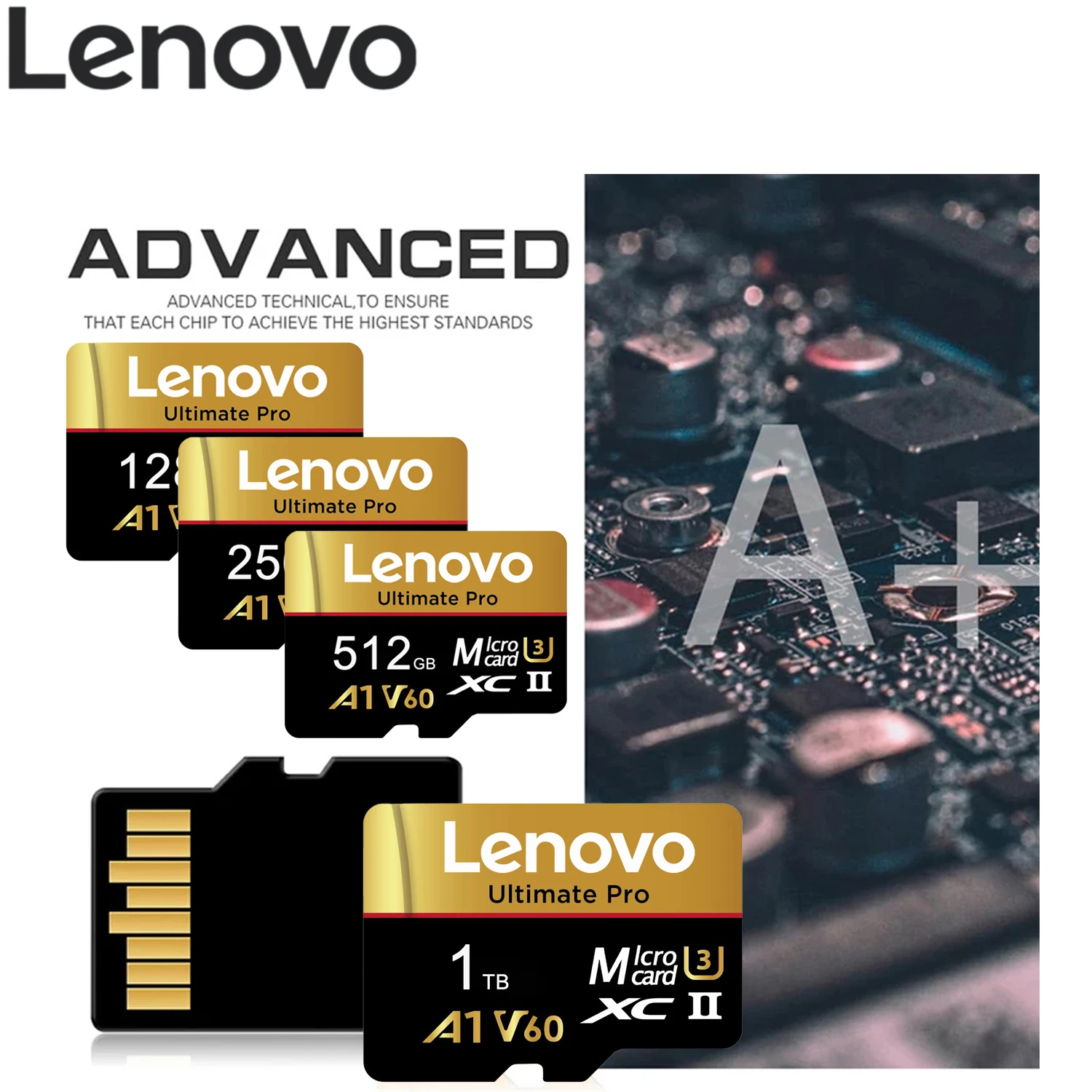 Original Lenovo High Speed Flash Card 1TB 512GB Micro SD Card 256GB Storage Card With SD Adapter For Phone Camera Drone
Original Lenovo High Speed Flash Card 1TB 512GB Micro SD Card 256GB Storage Card With SD Adapter For Phone Camera Drone