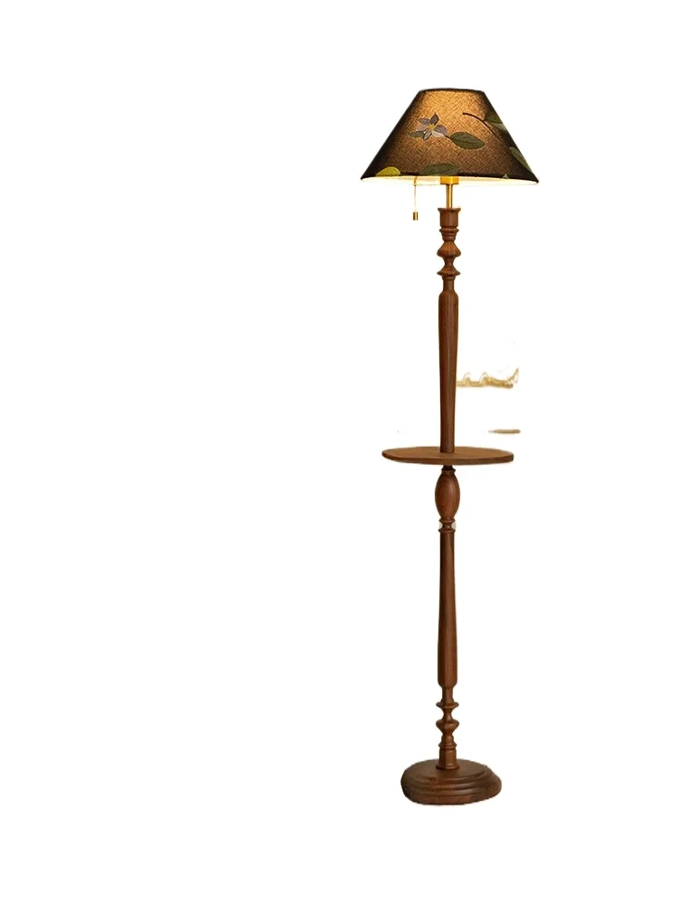 Retro atmosphere floor lamp living room bedroom study shelf integrated bedside table edge few vertical table lamp
Retro atmosphere floor lamp living room bedroom study shelf integrated bedside table edge few vertical table lamp