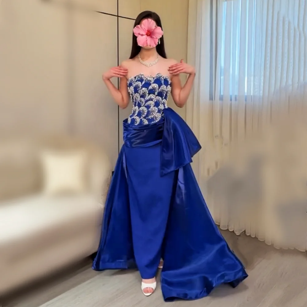 Customized Party Dresses Luxury Formal Evening Dress Chic Strapless Pleat Midi Dresses Elegant Wedding Party Dress Glitter
Customized Party Dresses Luxury Formal Evening Dress Chic Strapless Pleat Midi Dresses Elegant Wedding Party Dress Glitter