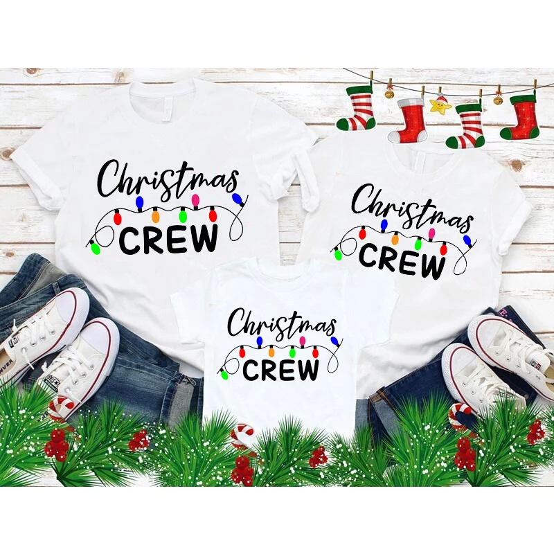 Lovely Christmas Crew Family T Shirt Funny New Year Mathing Clothes Men Women Children's Party Clothes Xmas Outfits Sets T-shirt
Lovely Christmas Crew Family T Shirt Funny New Year Mathing Clothes Men Women Children's Party Clothes Xmas Outfits Sets T-shirt