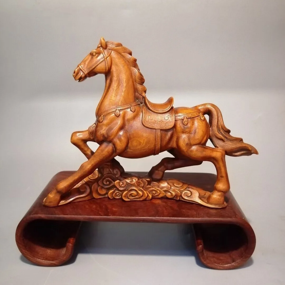 Chinese Boxwood Wood Hand Carved horse Statue Exquisite Desktop Decor
Chinese Boxwood Wood Hand Carved horse Statue Exquisite Desktop Decor