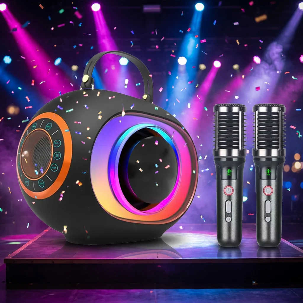 Portable For Karaoke Speaker System With Wireless Microphone For Outdoor Party And Home Entertainment Singing Machine
Portable For Karaoke Speaker System With Wireless Microphone For Outdoor Party And Home Entertainment Singing Machine