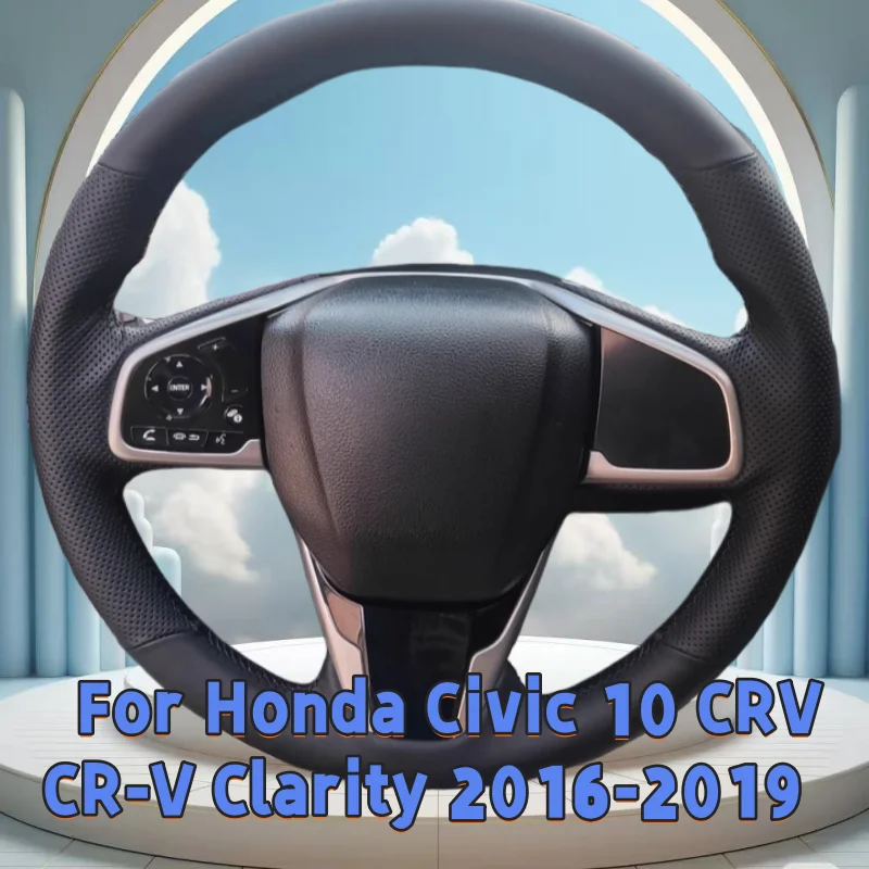 Car Steering Wheel Cover Hand-Sewn Microfiber Leather For Honda Civic10 CRV Clarity 2016 2017 2018 2019 Car Interior Accessorie
Car Steering Wheel Cover Hand-Sewn Microfiber Leather For Honda Civic10 CRV Clarity 2016 2017 2018 2019 Car Interior Accessorie