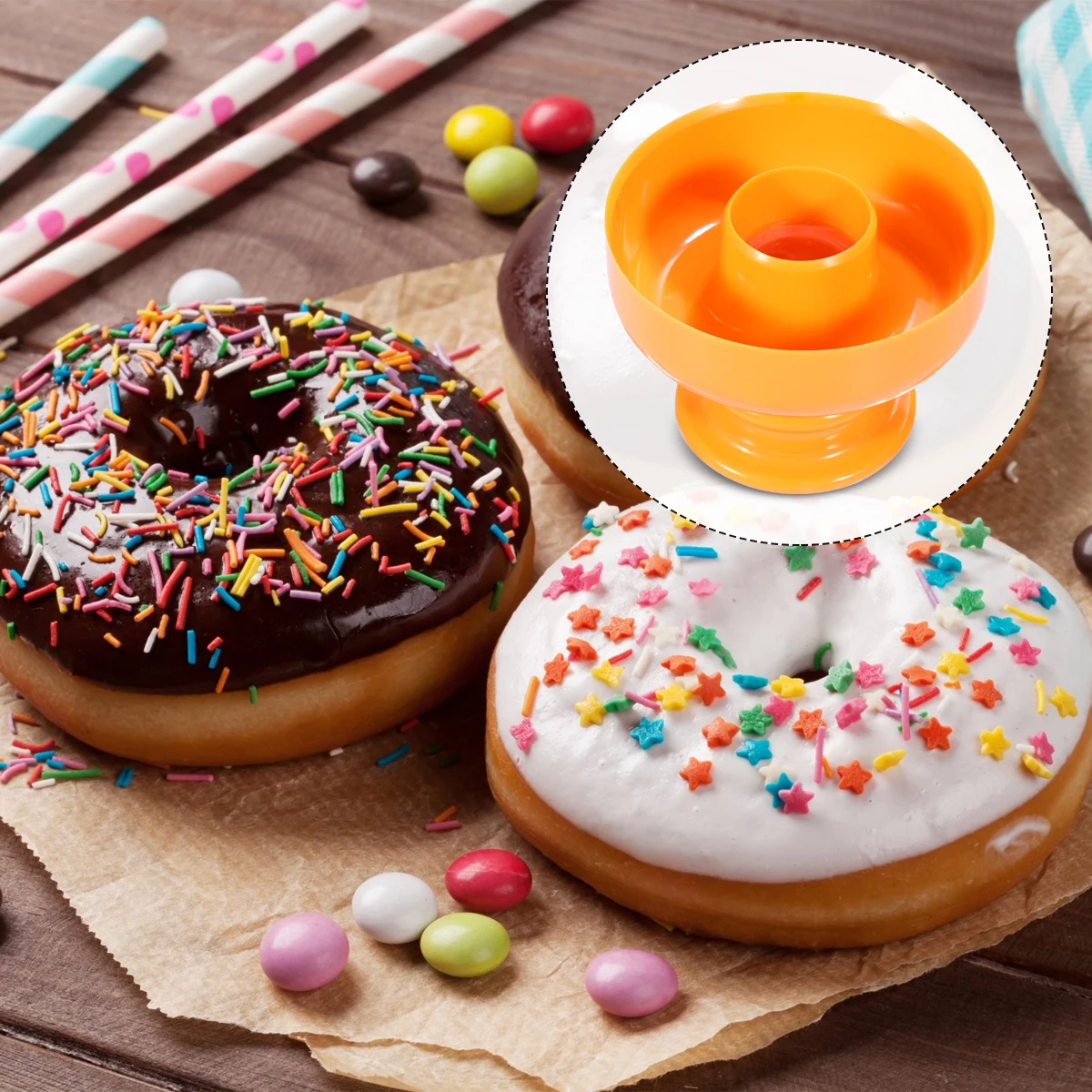 4Pcs Baking Mold Set Creative Heat-Resistant Plastic Donut Molds for Bakery Easy Clean Reusable Baking Tools Household
4Pcs Baking Mold Set Creative Heat-Resistant Plastic Donut Molds for Bakery Easy Clean Reusable Baking Tools Household