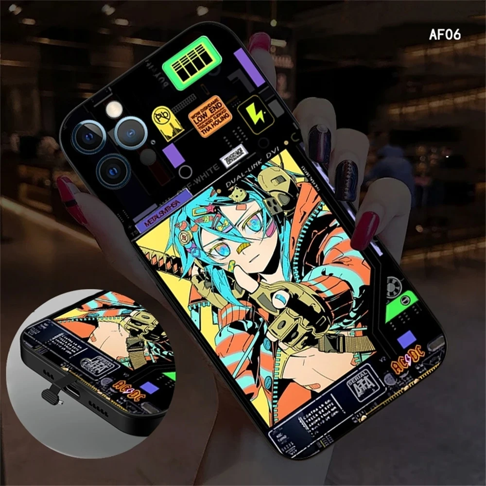 New Anime LED Phone Case Smart Chip Voice Control Glowing Light Mobile Cover For iPhone 16 15 14 13 12 11 Pro Max X XS XR 8 Plus
New Anime LED Phone Case Smart Chip Voice Control Glowing Light Mobile Cover For iPhone 16 15 14 13 12 11 Pro Max X XS XR 8 Plus