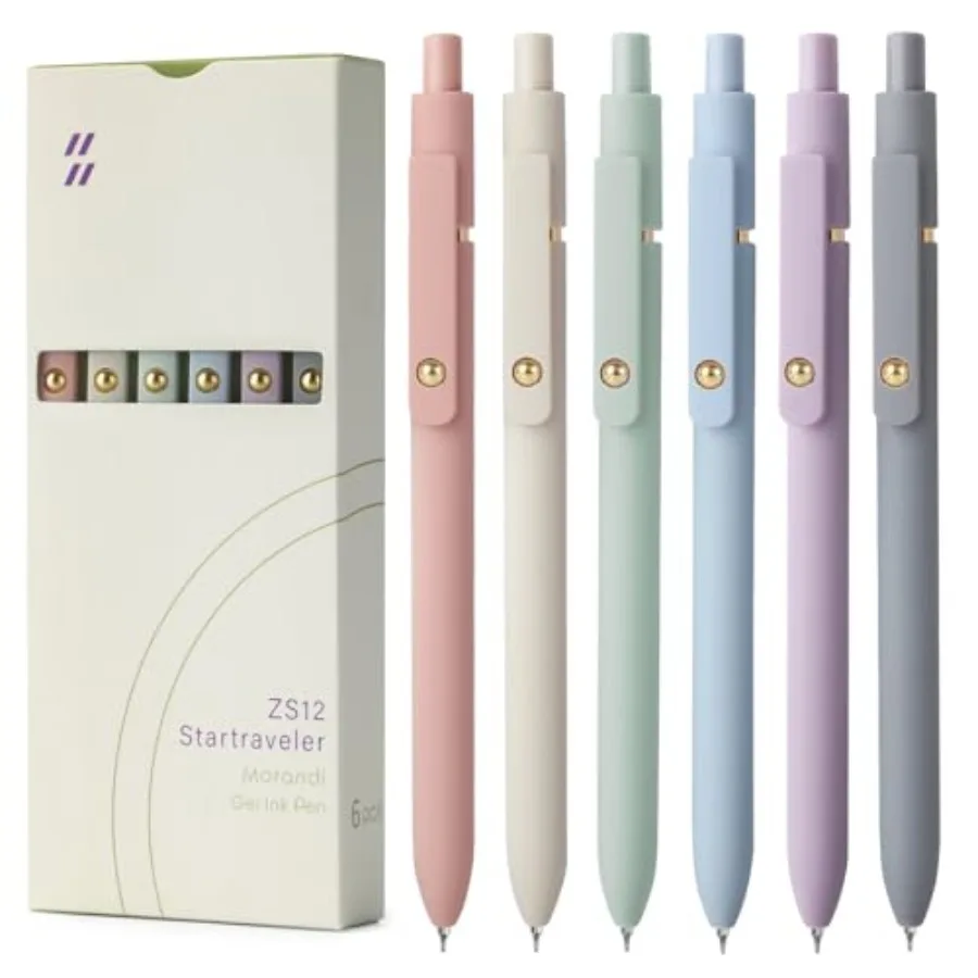 Gel Pens - 6Pcs 0.7mm Fine Point Smooth Writing Pens, Black Gel Ink Journaling Supplies for Note Taking, Cute Aesthetic Office
Gel Pens - 6Pcs 0.7mm Fine Point Smooth Writing Pens, Black Gel Ink Journaling Supplies for Note Taking, Cute Aesthetic Office