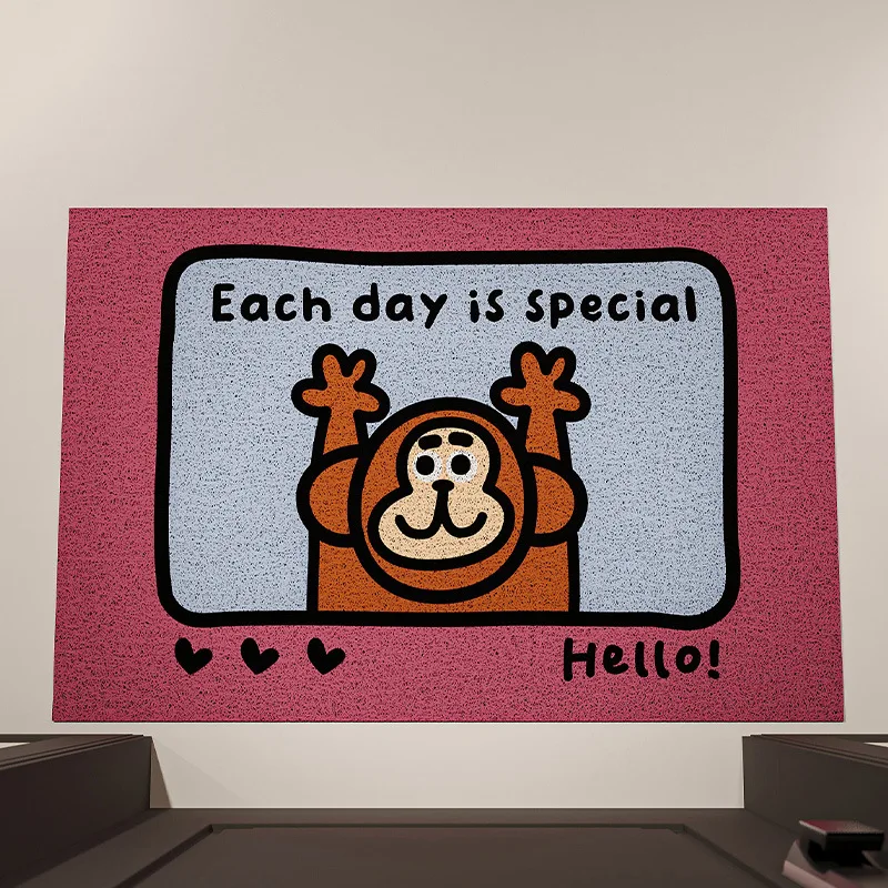 Funny Monkey Anti-slip PVC Entrance Doormat Cartoon Floor Mats for Entry Porch Hallway Entryway Home Decor Dust Removal Carpet
Funny Monkey Anti-slip PVC Entrance Doormat Cartoon Floor Mats for Entry Porch Hallway Entryway Home Decor Dust Removal Carpet