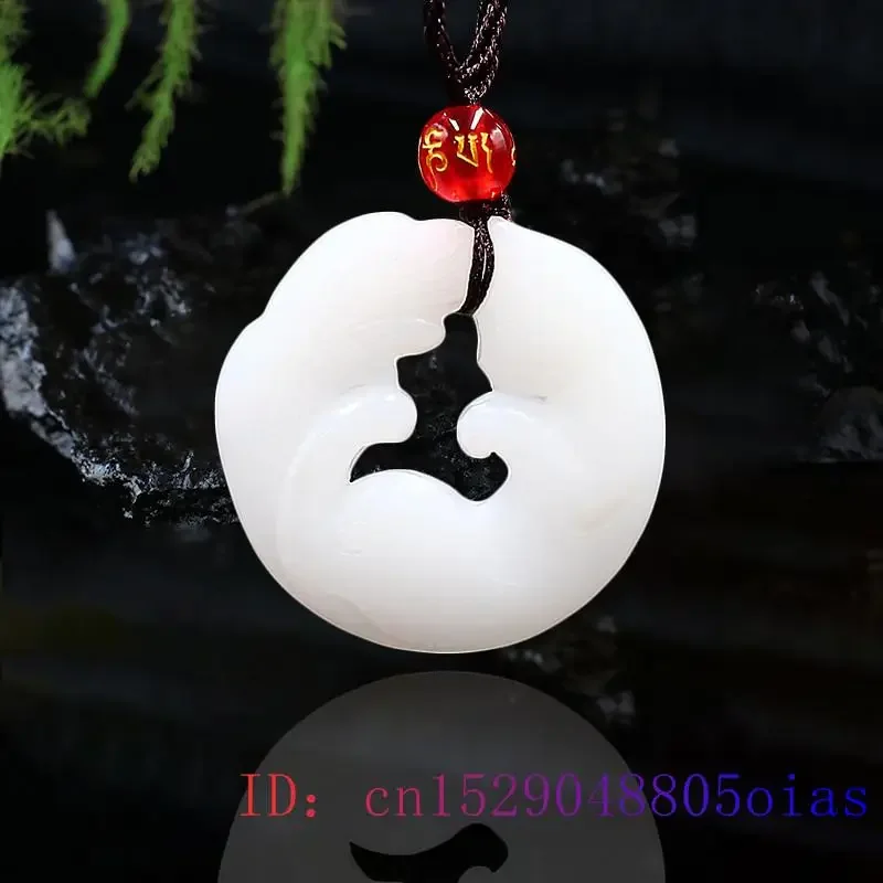 Jade Cat Pendant Charm Chinese Jewelry Jadeite White Fashion Gifts Natural Double sided Carved Amulet Necklace
Jade Cat Pendant Charm Chinese Jewelry Jadeite White Fashion Gifts Natural Double sided Carved Amulet Necklace