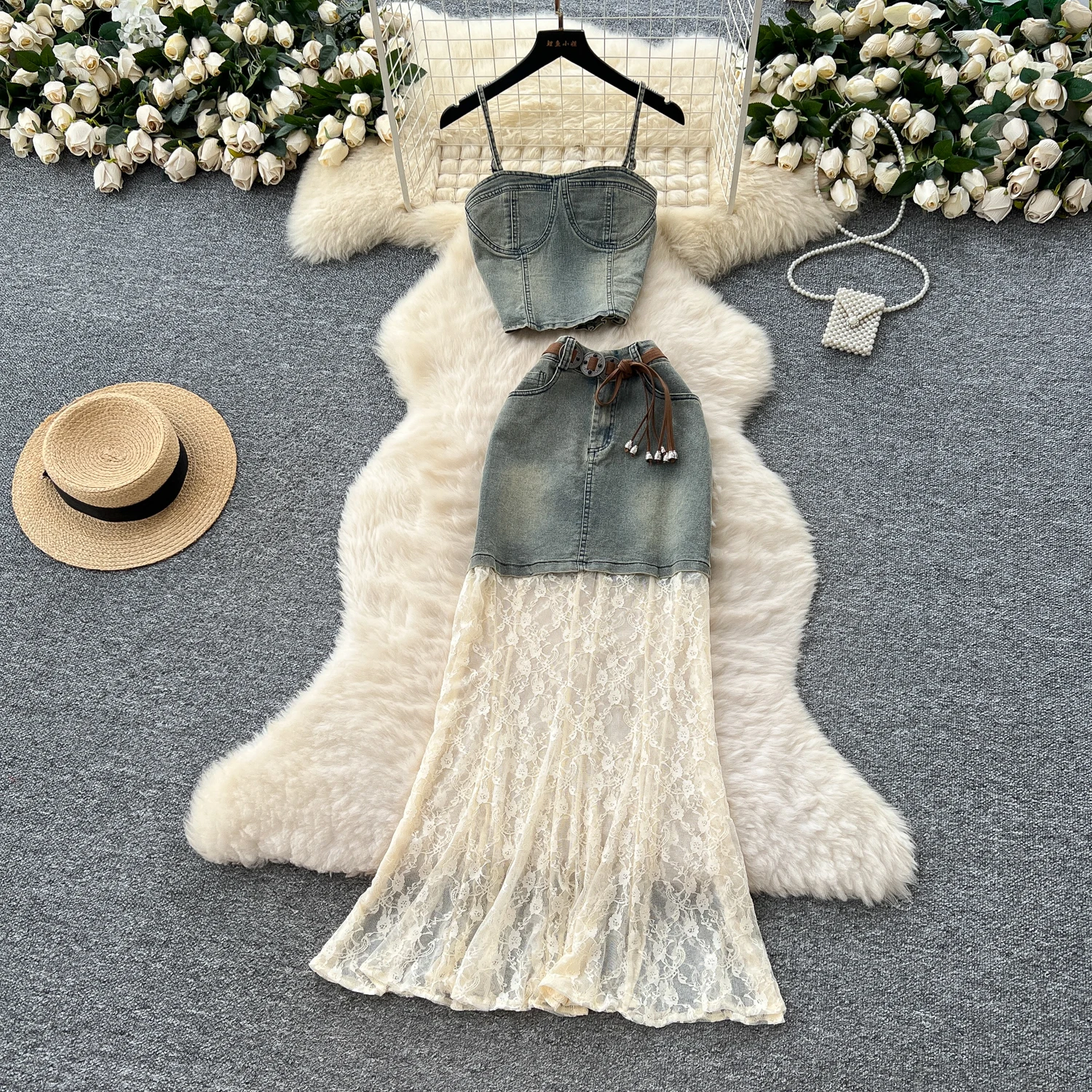 Youth Women Girls Long Skirts Sets Short Cropped Spaghetti Strap Sleeveless Tops + High Waist Slim Long Skirt Clothing Suits
Youth Women Girls Long Skirts Sets Short Cropped Spaghetti Strap Sleeveless Tops + High Waist Slim Long Skirt Clothing Suits