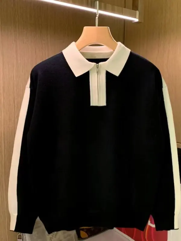 Теплая молния с длинным светом и отложным воротником, мужской вязаный свитер, базовый слой, молодежный повседневный модный полиэфирное волокно
Теплая молния с длинным светом и отложным воротником, мужской вязаный свитер, базовый слой, молодежный повседневный модный полиэфирное волокно