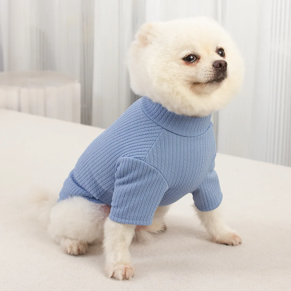 Teddy Two Feet Clothing Winter Warm Bottoming Shirt Solid Color Pet Vest Puppy Jumper Popular Dog Clothes
Teddy Two Feet Clothing Winter Warm Bottoming Shirt Solid Color Pet Vest Puppy Jumper Popular Dog Clothes