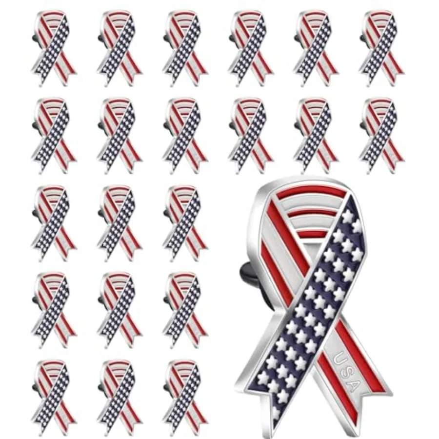 DISCAO 25/50/100/200 pieces American Flag Pins USA Patriotic Ribbon Independence Day United States Badge Brooch pin for women m
DISCAO 25/50/100/200 pieces American Flag Pins USA Patriotic Ribbon Independence Day United States Badge Brooch pin for women m