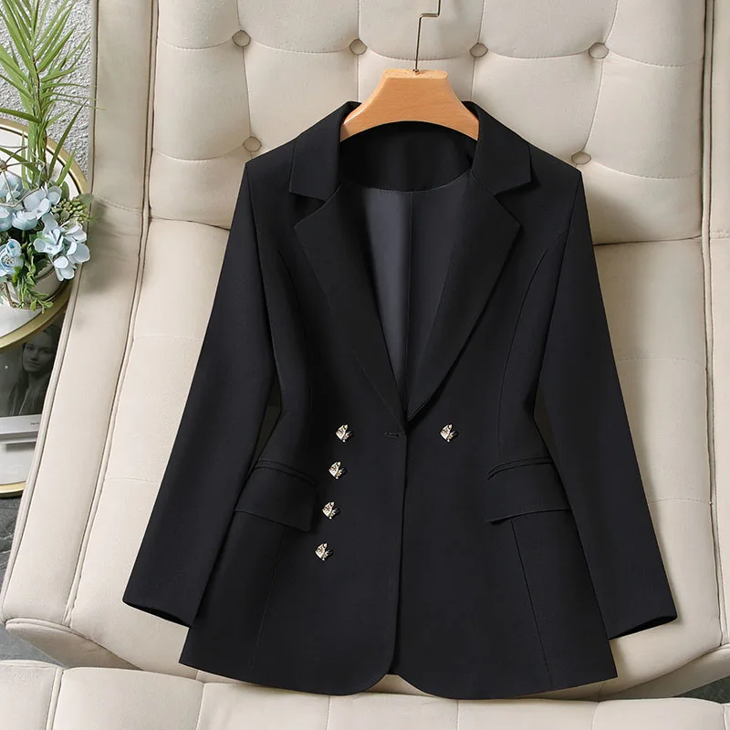 Elegant Double-Breasted Women's Spring 2026 Slim Fit Long Sleeve Midi Coat Smooth Polyester Fabric Waist-Cinching
Elegant Double-Breasted Women's Spring 2026 Slim Fit Long Sleeve Midi Coat Smooth Polyester Fabric Waist-Cinching