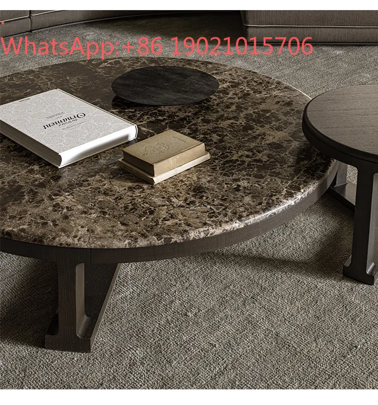 HXL Coffee Table High-End Marble Living Room Round Solid Wood Tea Table Set
HXL Coffee Table High-End Marble Living Room Round Solid Wood Tea Table Set