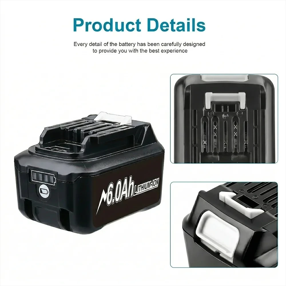 Аккумулятор литий-ионный 10.8В 12В 6Ач для Makita BL1041B BL1021B DF332D HP332D TL064D, запчасти для электроинструментов
Аккумулятор литий-ионный 10.8В 12В 6Ач для Makita BL1041B BL1021B DF332D HP332D TL064D, запчасти для электроинструментов