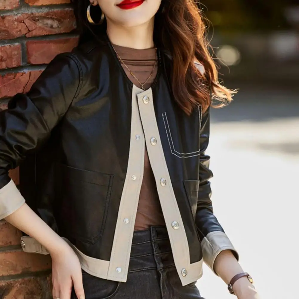  Women Jackets Spring Autumn Long Sleeve Zipper Jacket Casual Pocket Slim Female Outwears Fall Outwear Female Tops Coat New
Women Jackets Spring Autumn Long Sleeve Zipper Jacket Casual Pocket Slim Female Outwears Fall Outwear Female Tops Coat New