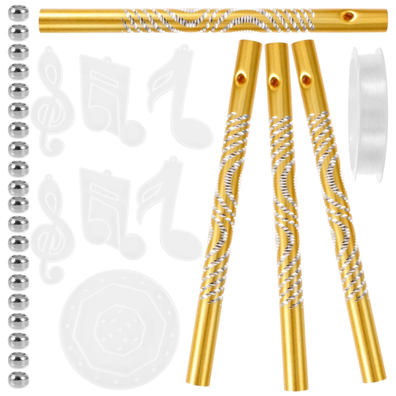 32 Piece Musical Note Wind Chime Mold Set Silicone Craft Wall Decor Pendant Casting Jewelry Making Accessories
32 Piece Musical Note Wind Chime Mold Set Silicone Craft Wall Decor Pendant Casting Jewelry Making Accessories