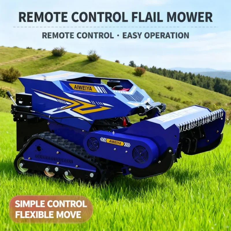 Индивидуальная вездеходная газонокосилка с дистанционным управлением - резиновая гусеница с двигателем для использования в саду и сельском хозяйстве
Индивидуальная вездеходная газонокосилка с дистанционным управлением - резиновая гусеница с двигателем для использования в саду и сельском хозяйстве