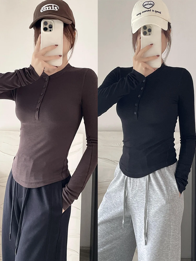 Удобная женская футболка-лонгслив из модала с круглым вырезом, дышащая, приятная к телу, повседневная, с длинным рукавом
Удобная женская футболка-лонгслив из модала с круглым вырезом, дышащая, приятная к телу, повседневная, с длинным рукавом