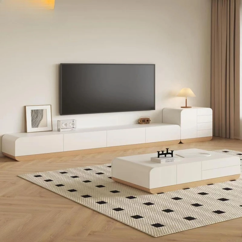 TV cabinet coffee table combination set modern cream wind log white solid wood TV cabinet floor-to-ceiling small apartment
TV cabinet coffee table combination set modern cream wind log white solid wood TV cabinet floor-to-ceiling small apartment