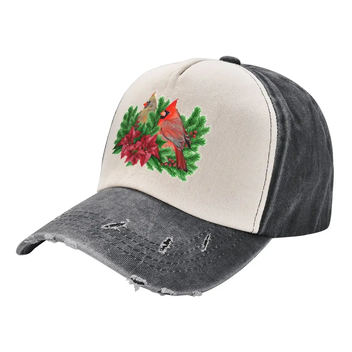 Christmas Time With Cardinal Birds Baseball Cap Military Cap Man Uv Protection Solar Hat Snap Back Hat Men's Caps Women's
Christmas Time With Cardinal Birds Baseball Cap Military Cap Man Uv Protection Solar Hat Snap Back Hat Men's Caps Women's