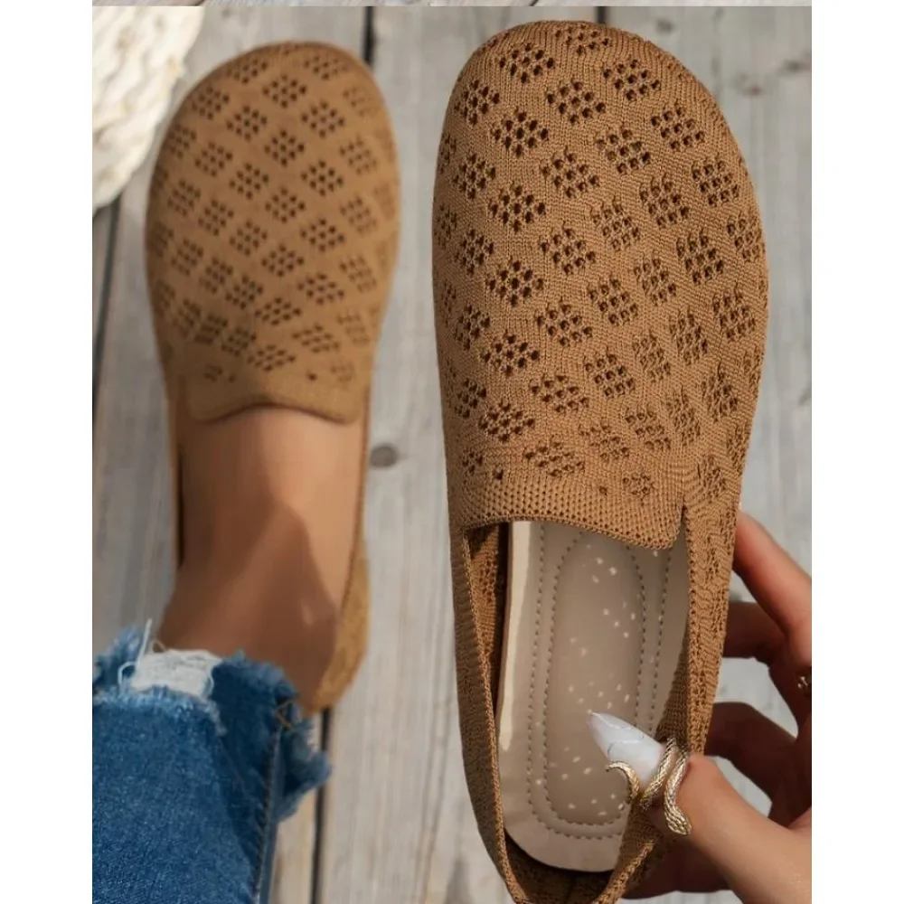 Colors Stretch Fabric Shoes Woman Knitted Loafers Breathable Checkered Flats Ladies Ballerinas Mocasines Femme Polyester Shoe
Colors Stretch Fabric Shoes Woman Knitted Loafers Breathable Checkered Flats Ladies Ballerinas Mocasines Femme Polyester Shoe
