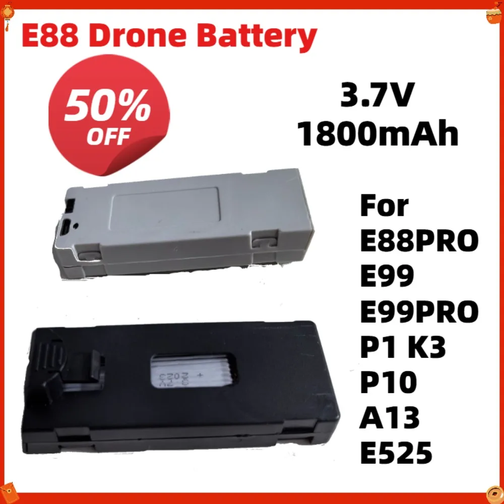 E88 Drone Battery 3.7V 1800mAh For E88PRO E99 E99PRO P1 K3 P10 A13 E525 RC Quadcopter Parts Battery
E88 Drone Battery 3.7V 1800mAh For E88PRO E99 E99PRO P1 K3 P10 A13 E525 RC Quadcopter Parts Battery