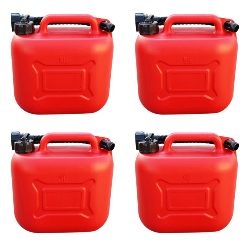 Ac29-4X 5L Car Fuel Tank Can Spare Plastic Petrol Gas Container Anti-Static Fuel Carrier With Pipe For Car Travel
Ac29-4X 5L Car Fuel Tank Can Spare Plastic Petrol Gas Container Anti-Static Fuel Carrier With Pipe For Car Travel