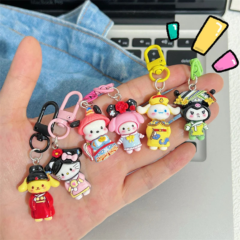 Kawaii Sanrio брелок для ключей с изображением милых дворцовых кукол, милые забавные украшения из искусственного аниме, аксессуары, подарки
Kawaii Sanrio брелок для ключей с изображением милых дворцовых кукол, милые забавные украшения из искусственного аниме, аксессуары, подарки
