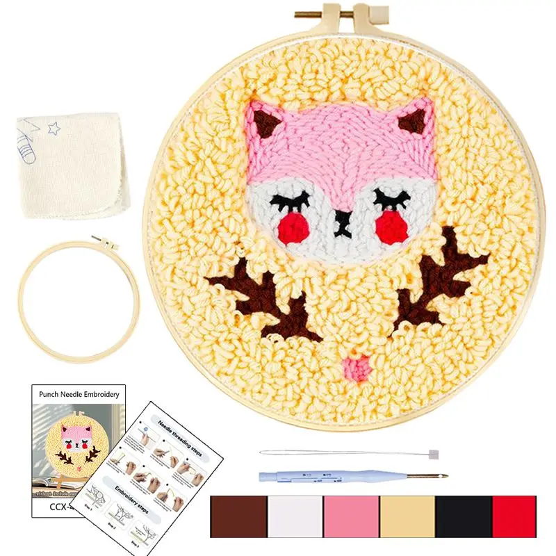 1 Pack Cat Animal Pattern Punch Needle Starter Kits Punch Needle Tool Diy Rug Beginners Kit Needle Embroidery Kit
1 Pack Cat Animal Pattern Punch Needle Starter Kits Punch Needle Tool Diy Rug Beginners Kit Needle Embroidery Kit