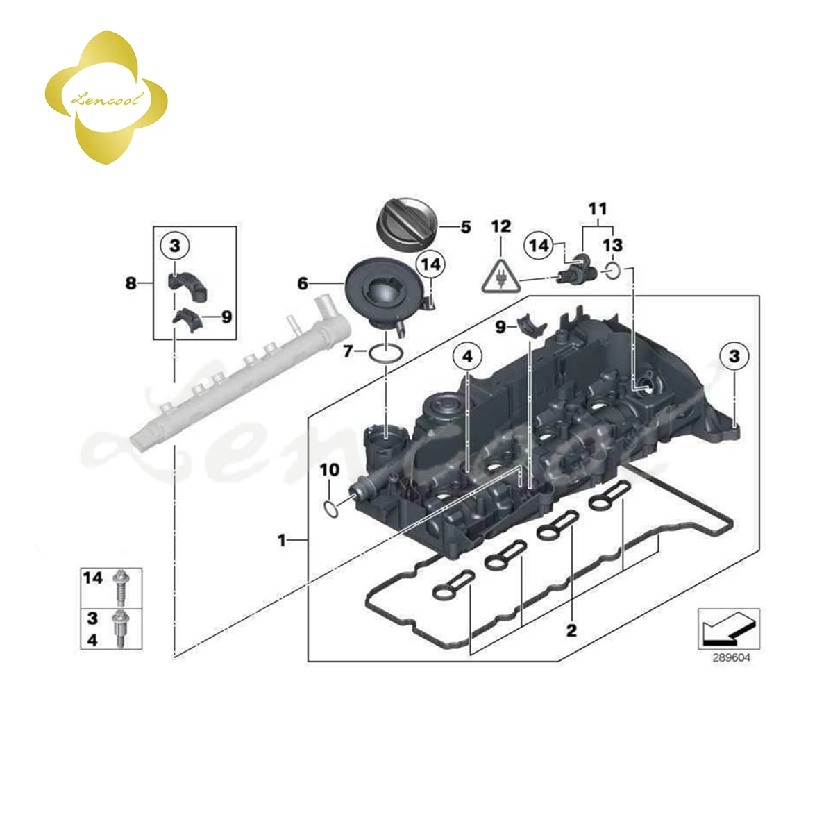 Крышка клапана двигателя для BMW N47 1-SERIES F20 F21 11128589941
Крышка клапана двигателя для BMW N47 1-SERIES F20 F21 11128589941