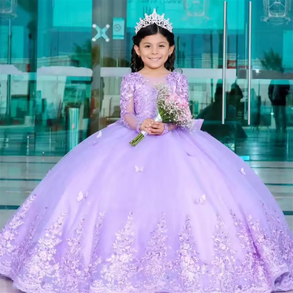 Luxury Lace Appliques Butterfly With Bow Flower Girl Dress For Wedding Kids Birthday Party First Communion Ball Gown Customized
Luxury Lace Appliques Butterfly With Bow Flower Girl Dress For Wedding Kids Birthday Party First Communion Ball Gown Customized