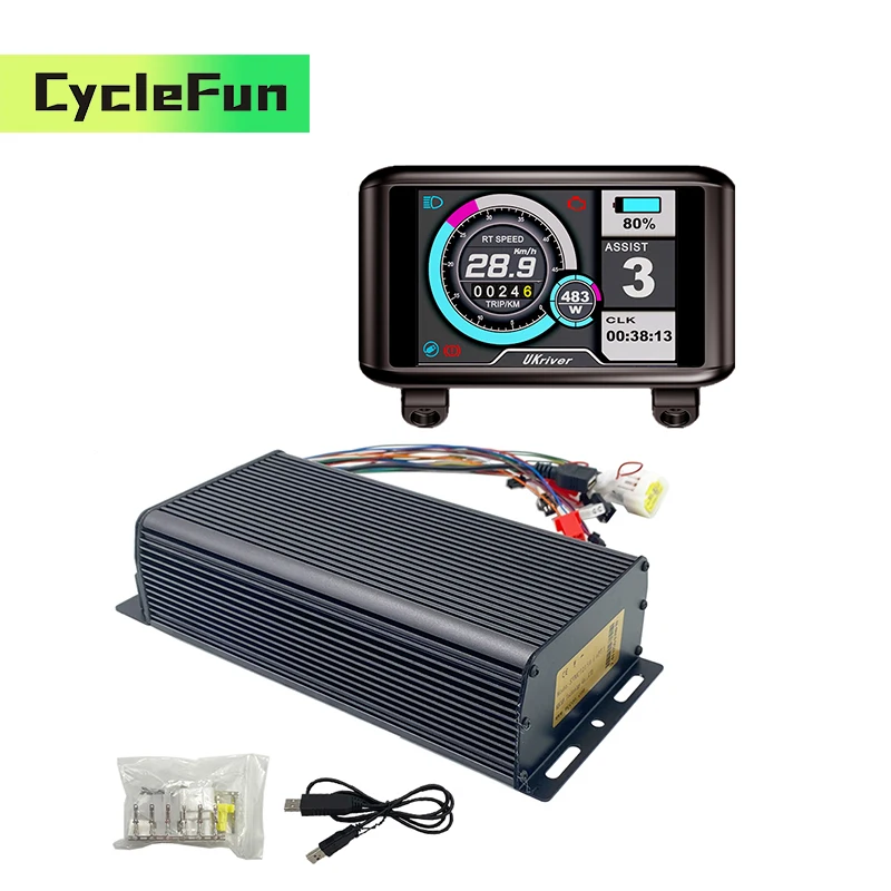 Sabvoton SVMC7280 APT V2 Controller 2KW-3KW DC 80A BLDC with UKC1 TFT Display Electric Scooter Dirt Bike Hub Motor Accessories
Sabvoton SVMC7280 APT V2 Controller 2KW-3KW DC 80A BLDC with UKC1 TFT Display Electric Scooter Dirt Bike Hub Motor Accessories