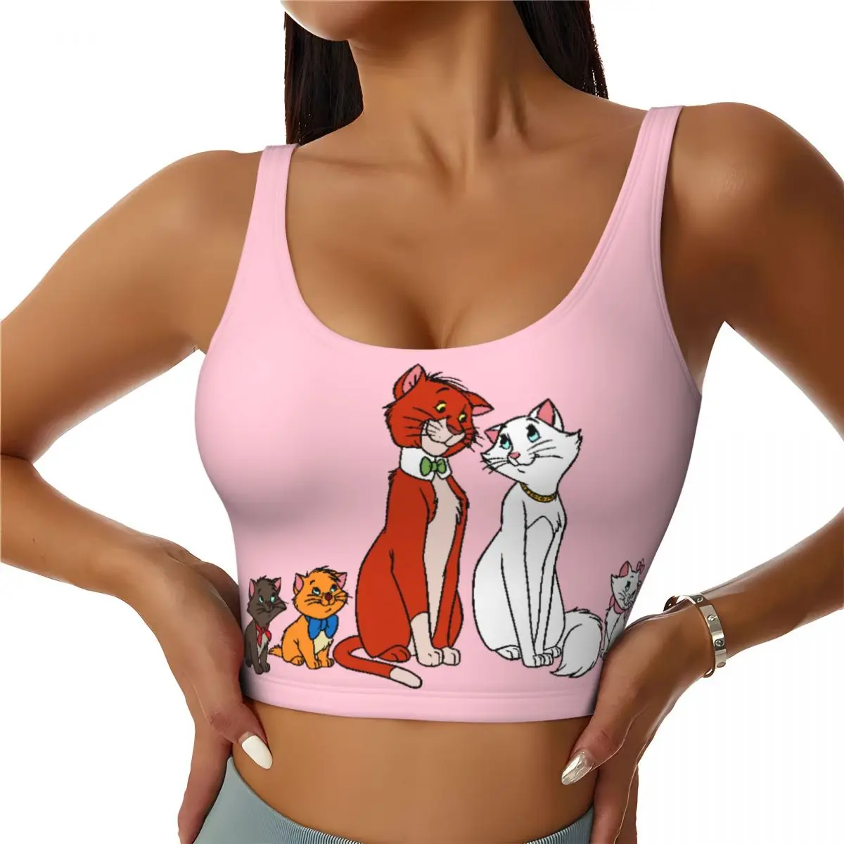 Изготовленный на заказ спортивный бюстгальтер Aristocats Marie Cat для женщин, ударопрочный укороченный топ для тренировок, йоги
Изготовленный на заказ спортивный бюстгальтер Aristocats Marie Cat для женщин, ударопрочный укороченный топ для тренировок, йоги